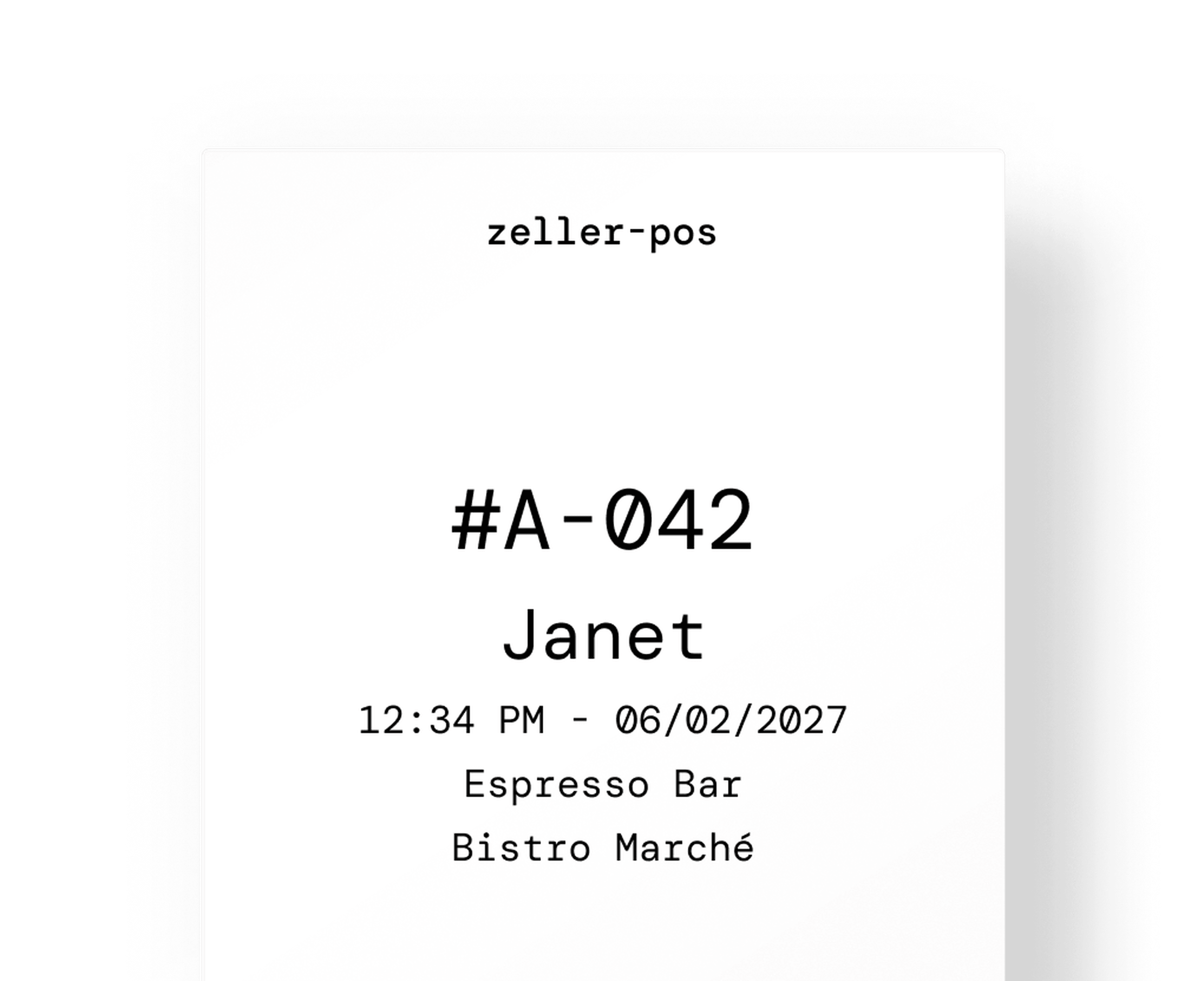 Zeller POS Feature - Customer Docket