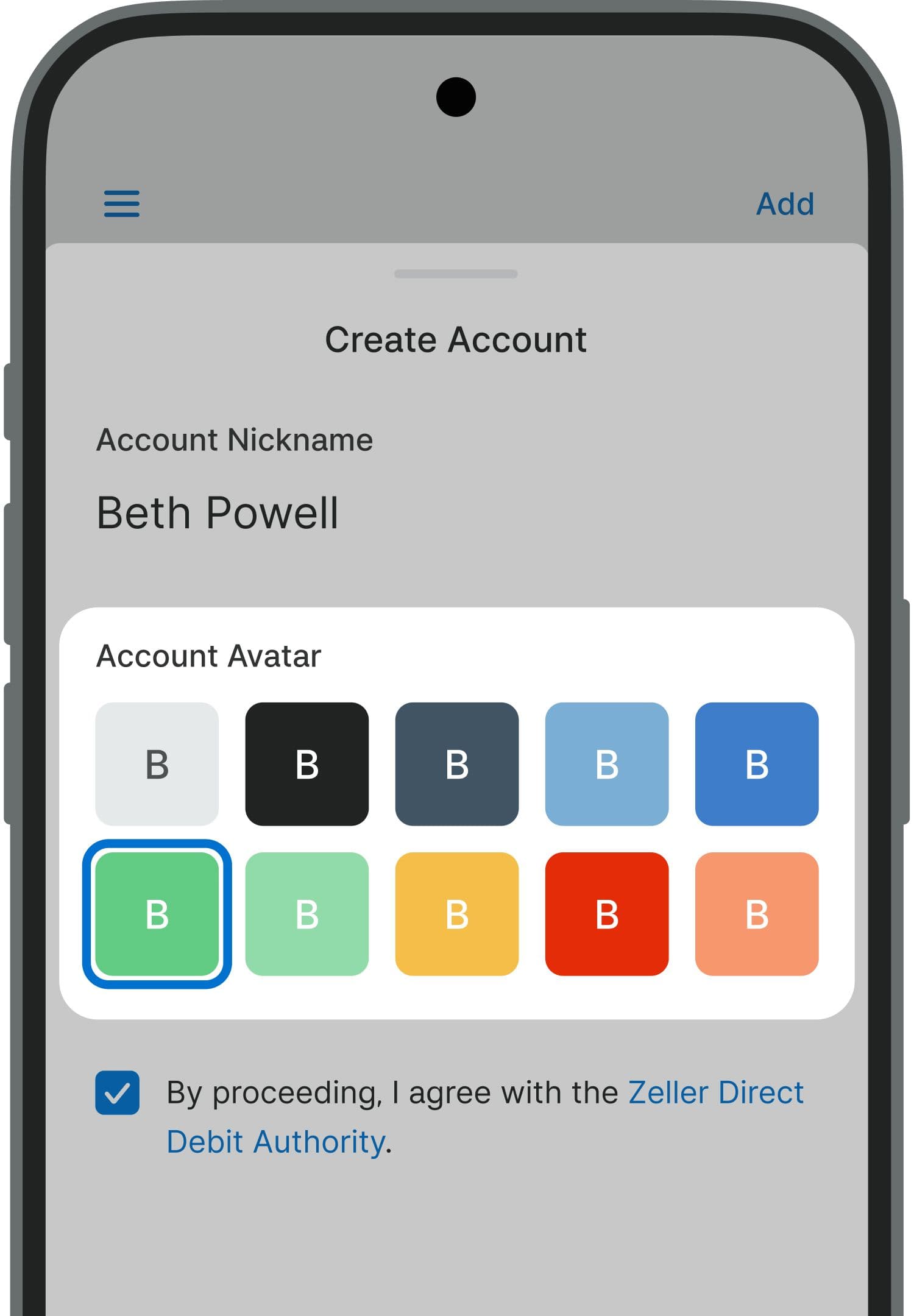 Choose Avatar - Zeller App