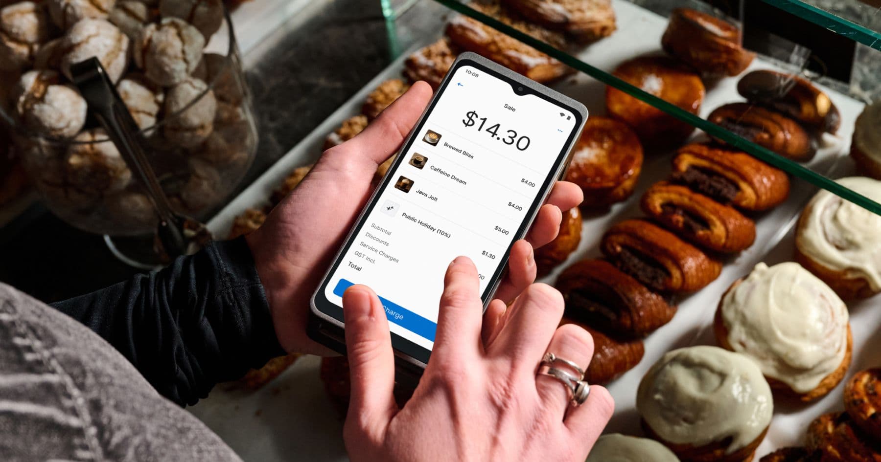 Adding a service charge in Zeller POS Lite