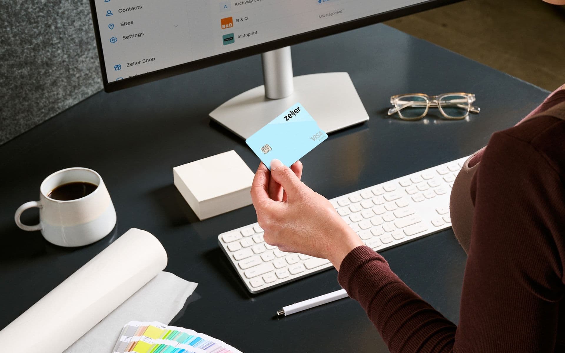 Zeller - Expense Card in Cool Blue