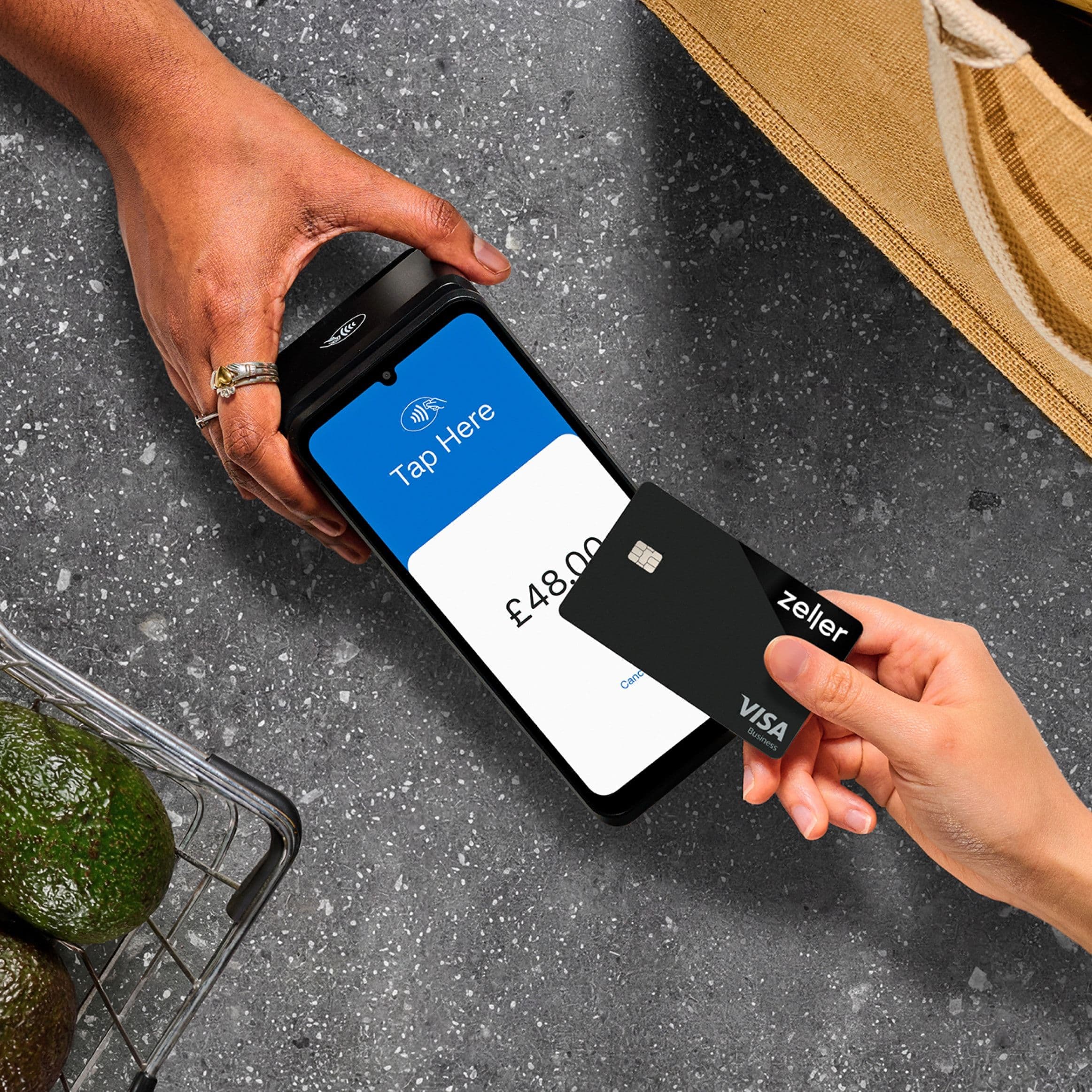 Zeller Terminal 1x in Grocery store