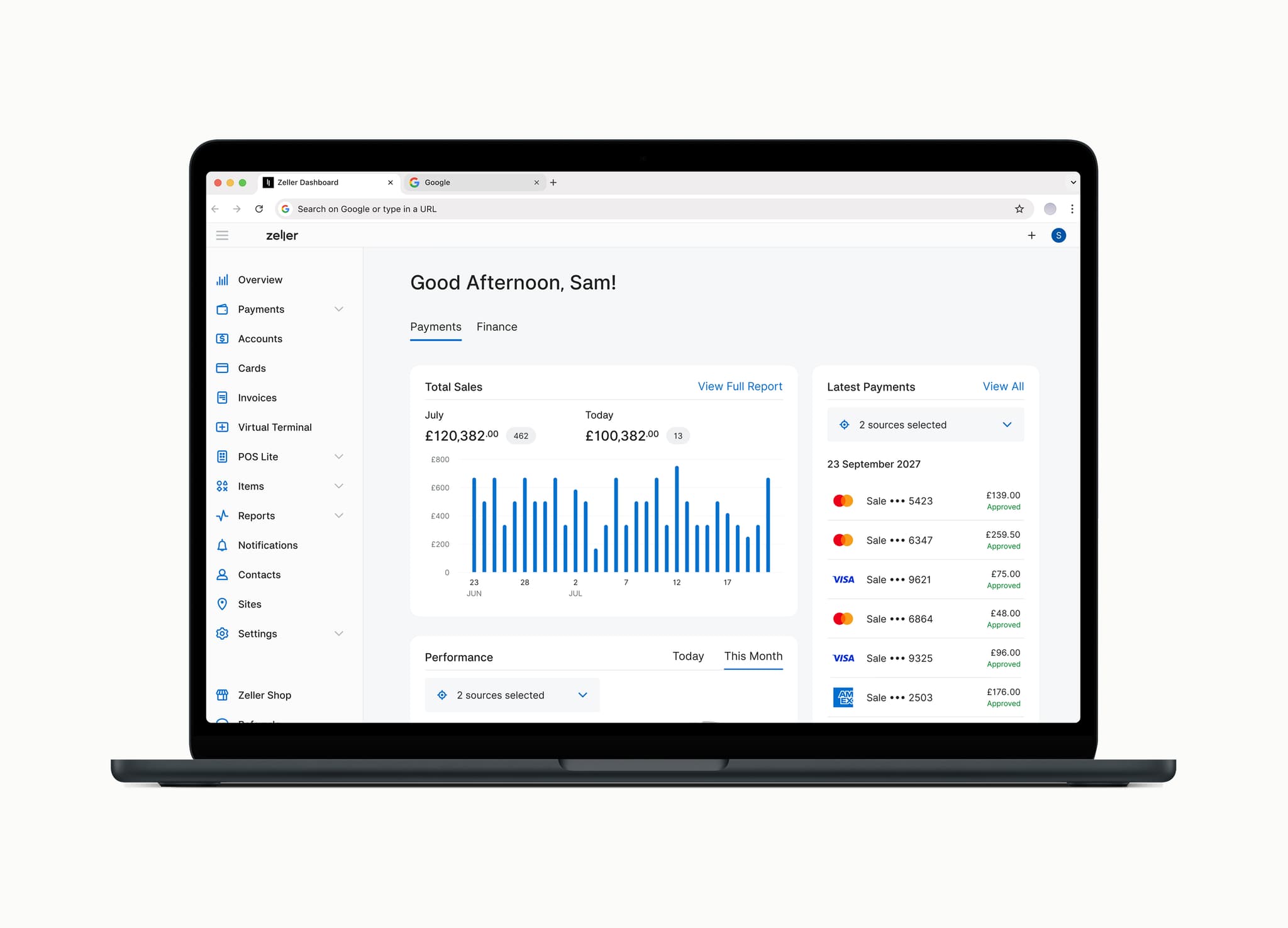 Reporting - Zeller Dashboard
