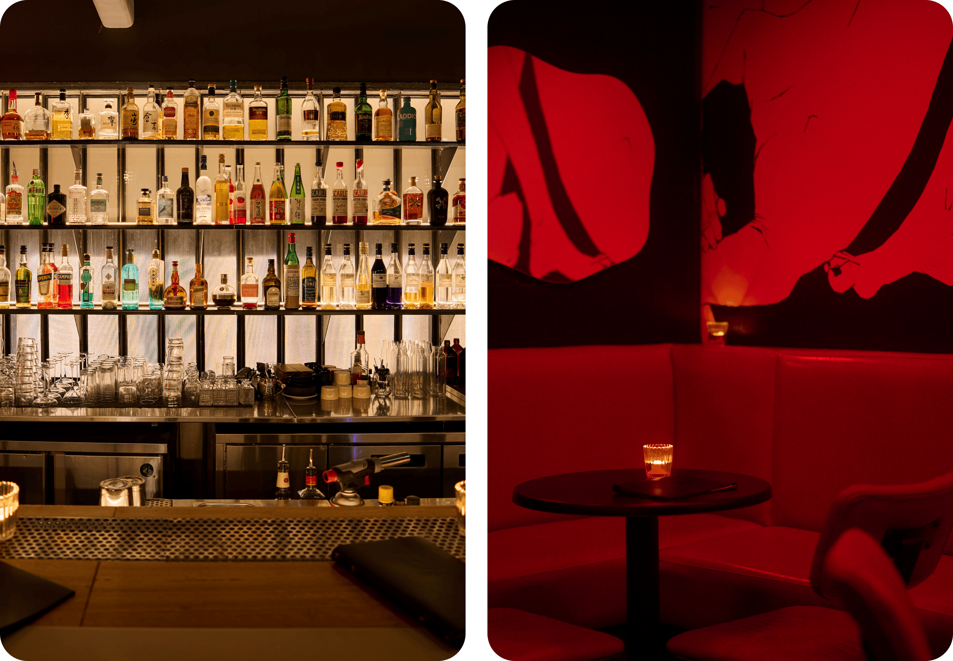 Little Red's Bar side by side