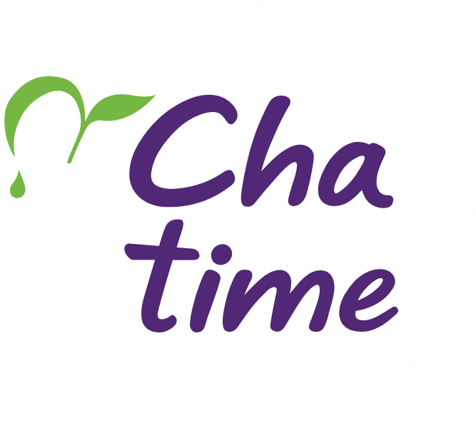 Chatime logo - white