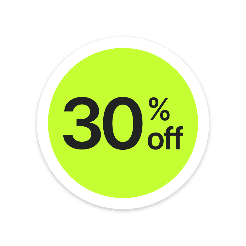 30% off Badge