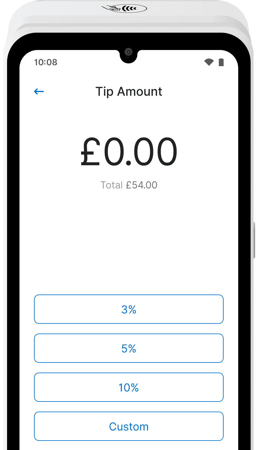 Zeller - Terminal 1x tip amount