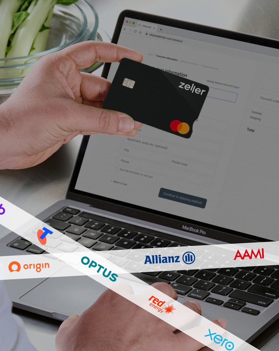 Zeller - Debit MasterCard, black, partner logos