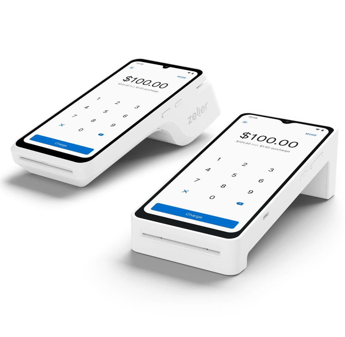 White Zeller Terminal 1x and Terminal 2