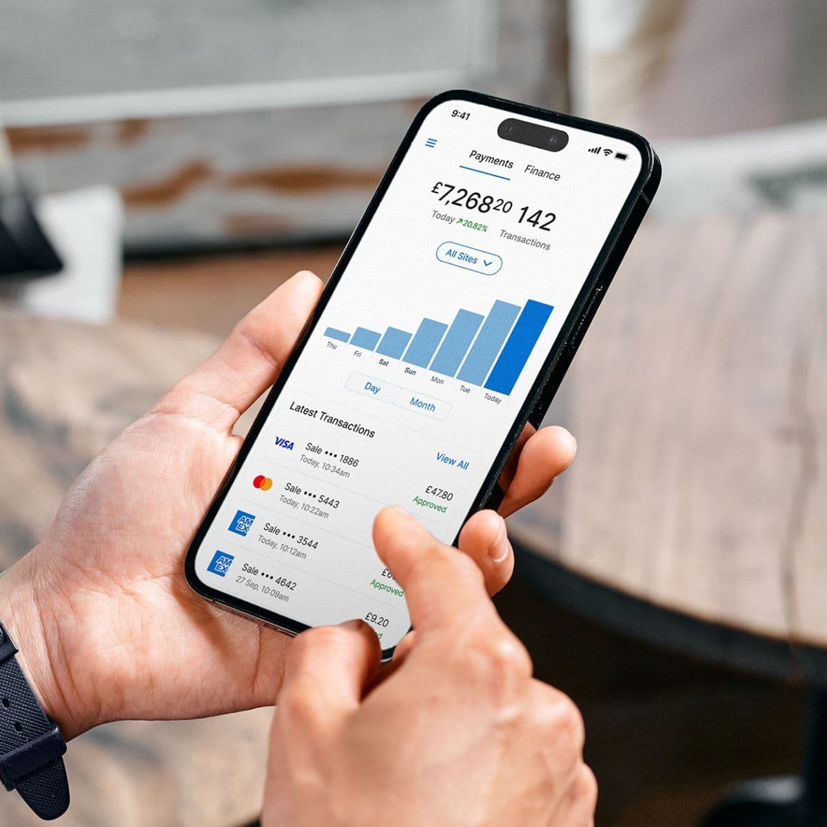 Zeller - App in cafe