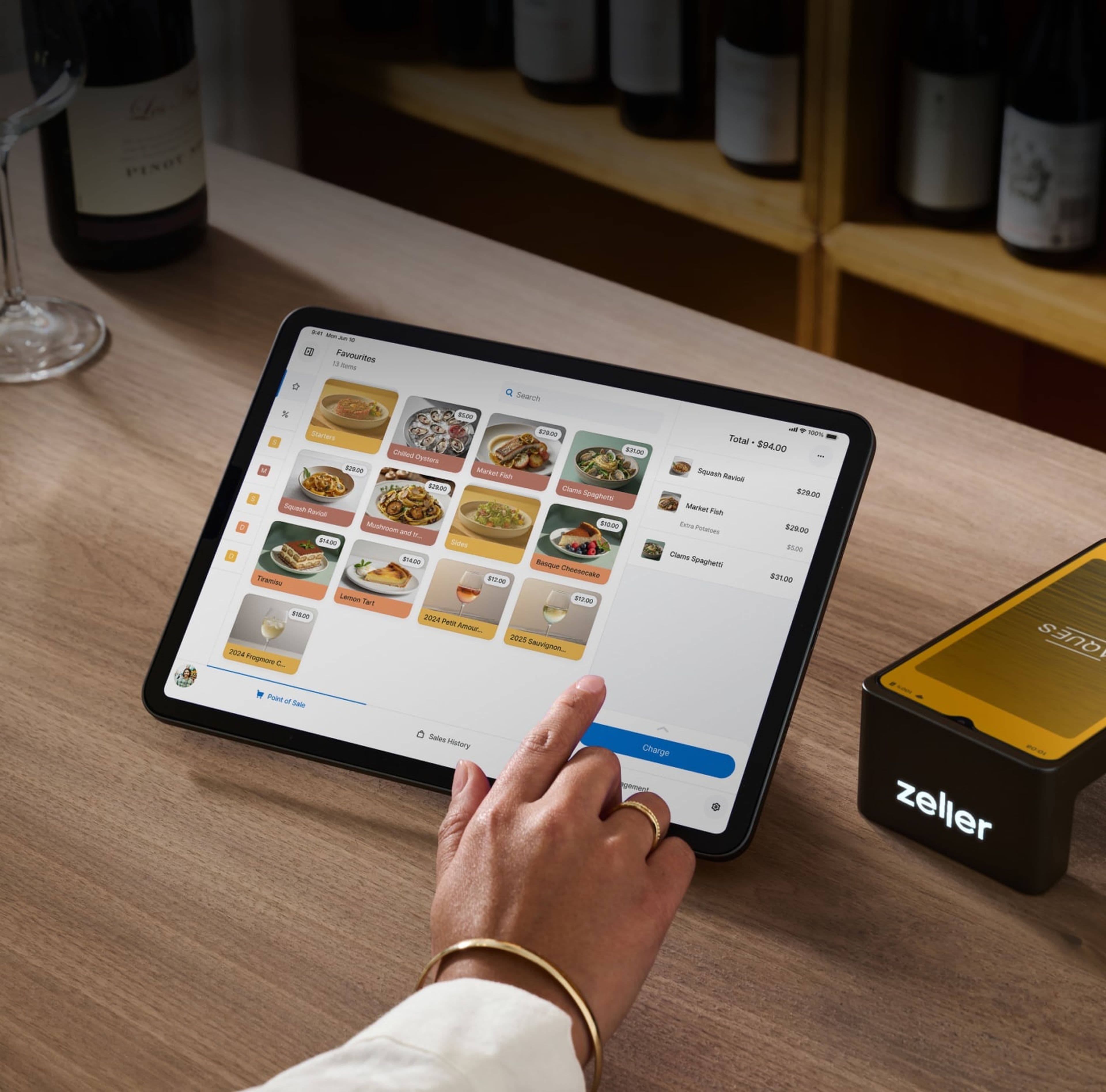 Zeller POS wine bar