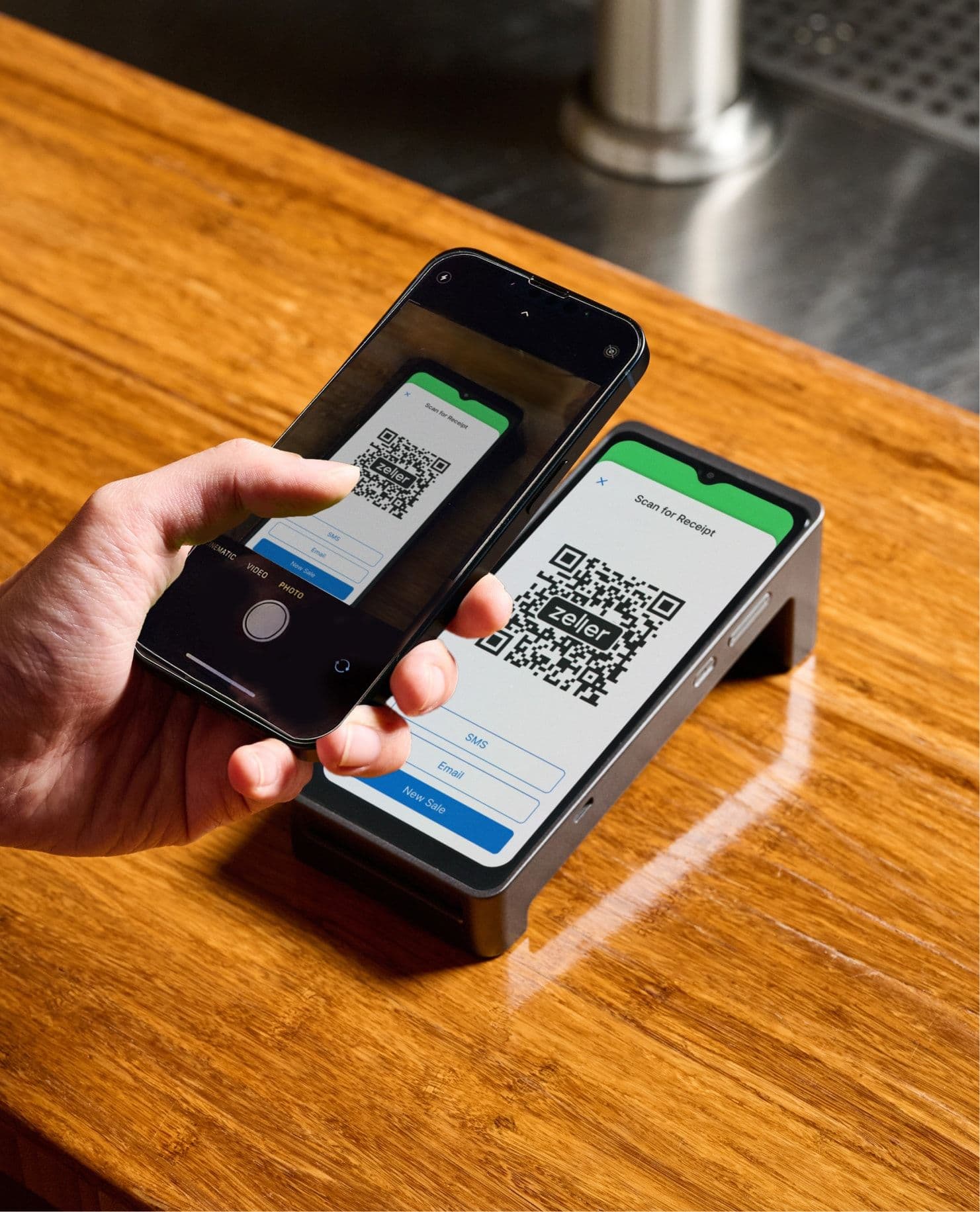 Zeller - QR code receipt