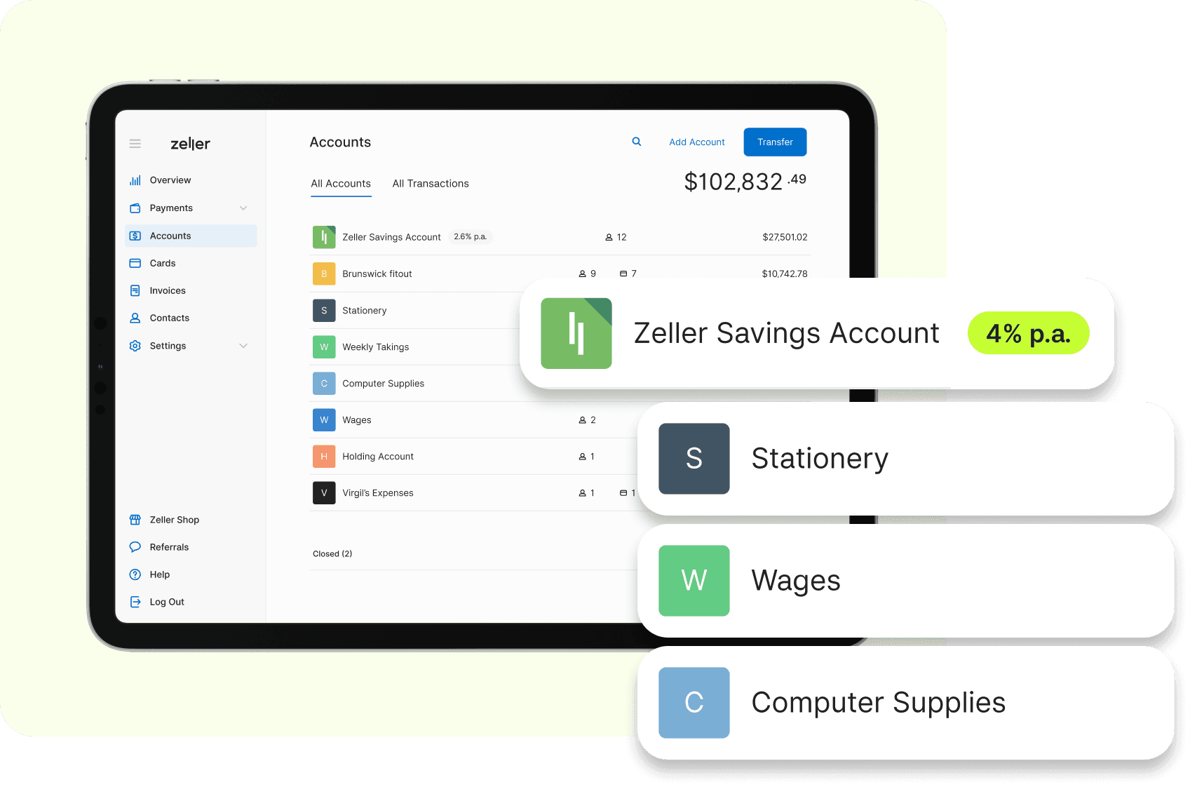 Zeller - Savings Account 4% Interest