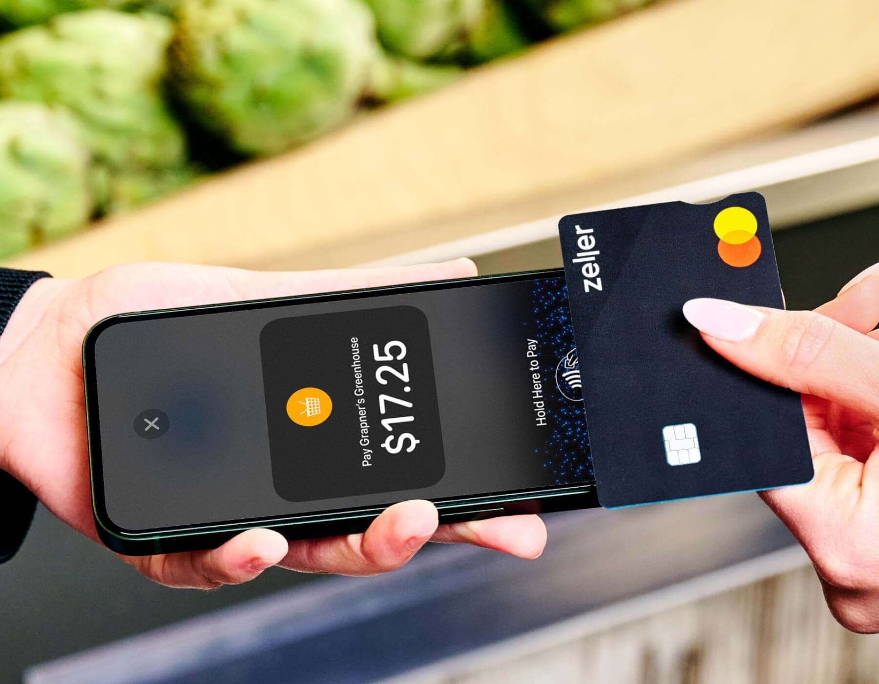 Zeller - iPhone with Zeller Debit Card