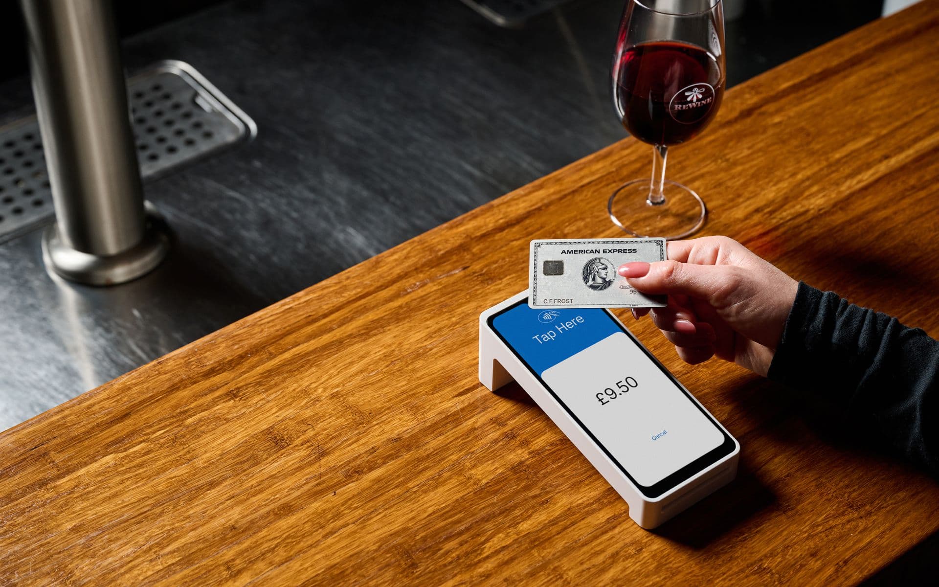 T2 Tap Now at wine bar