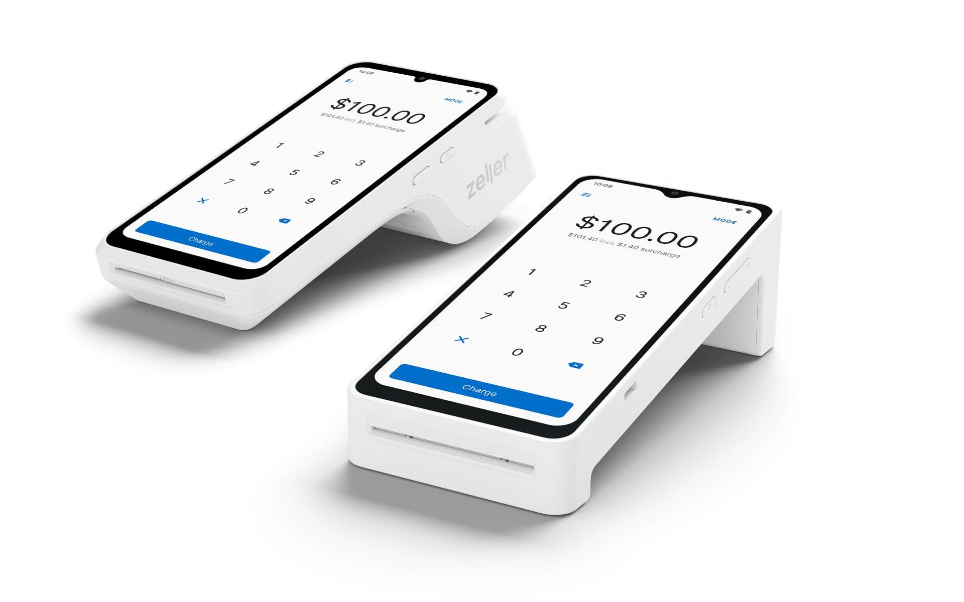 White Zeller Terminal 1x and Terminal 2