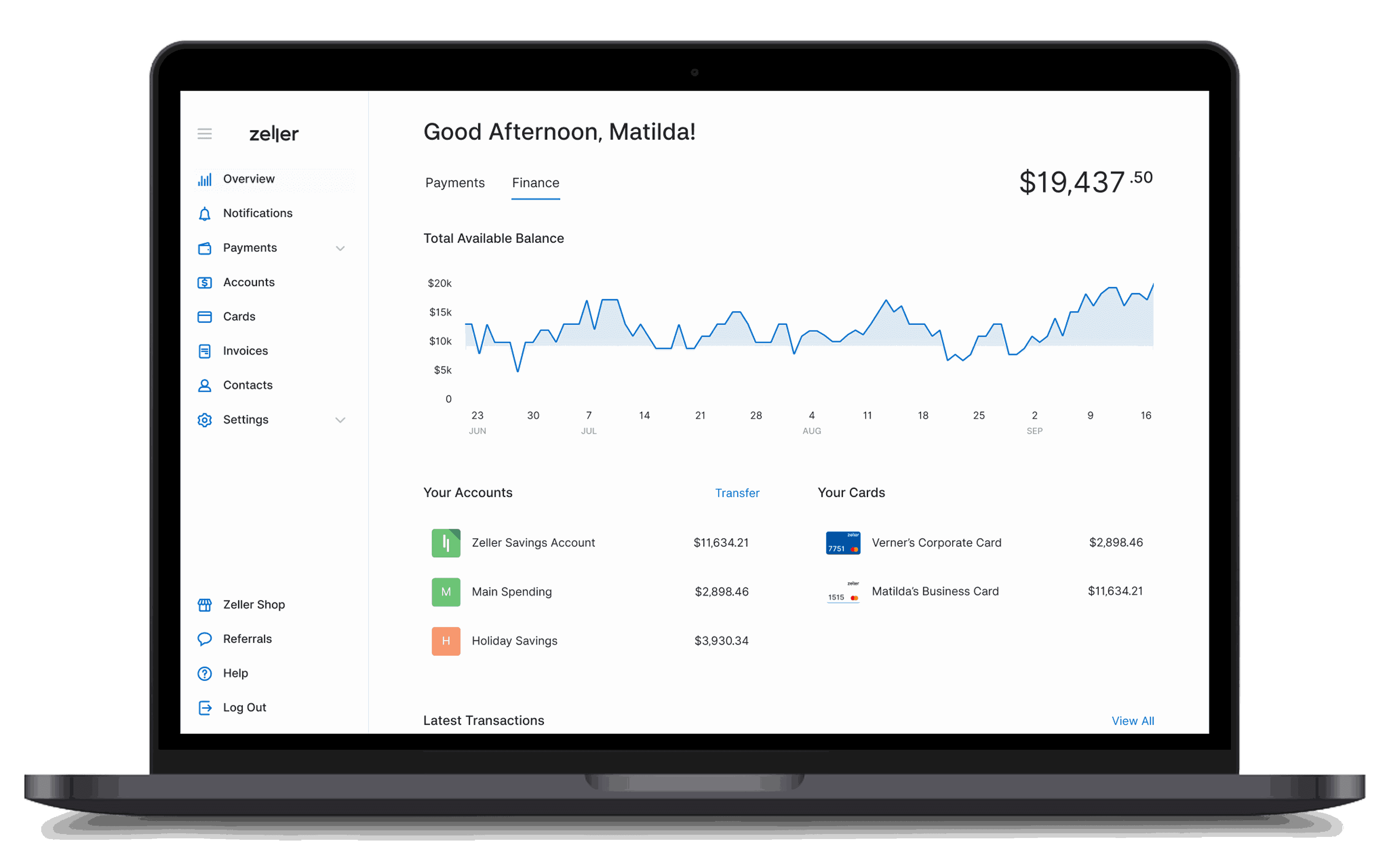 Zeller - Savings Account - Overview