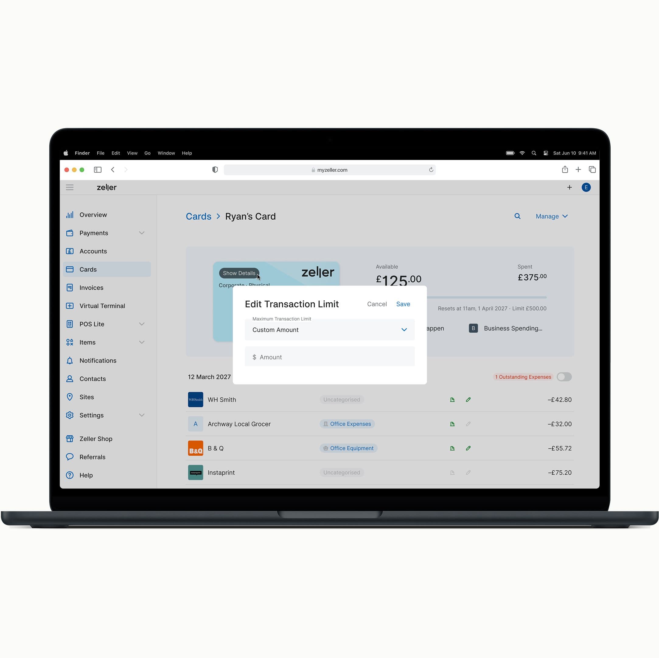 Implement Spend controls