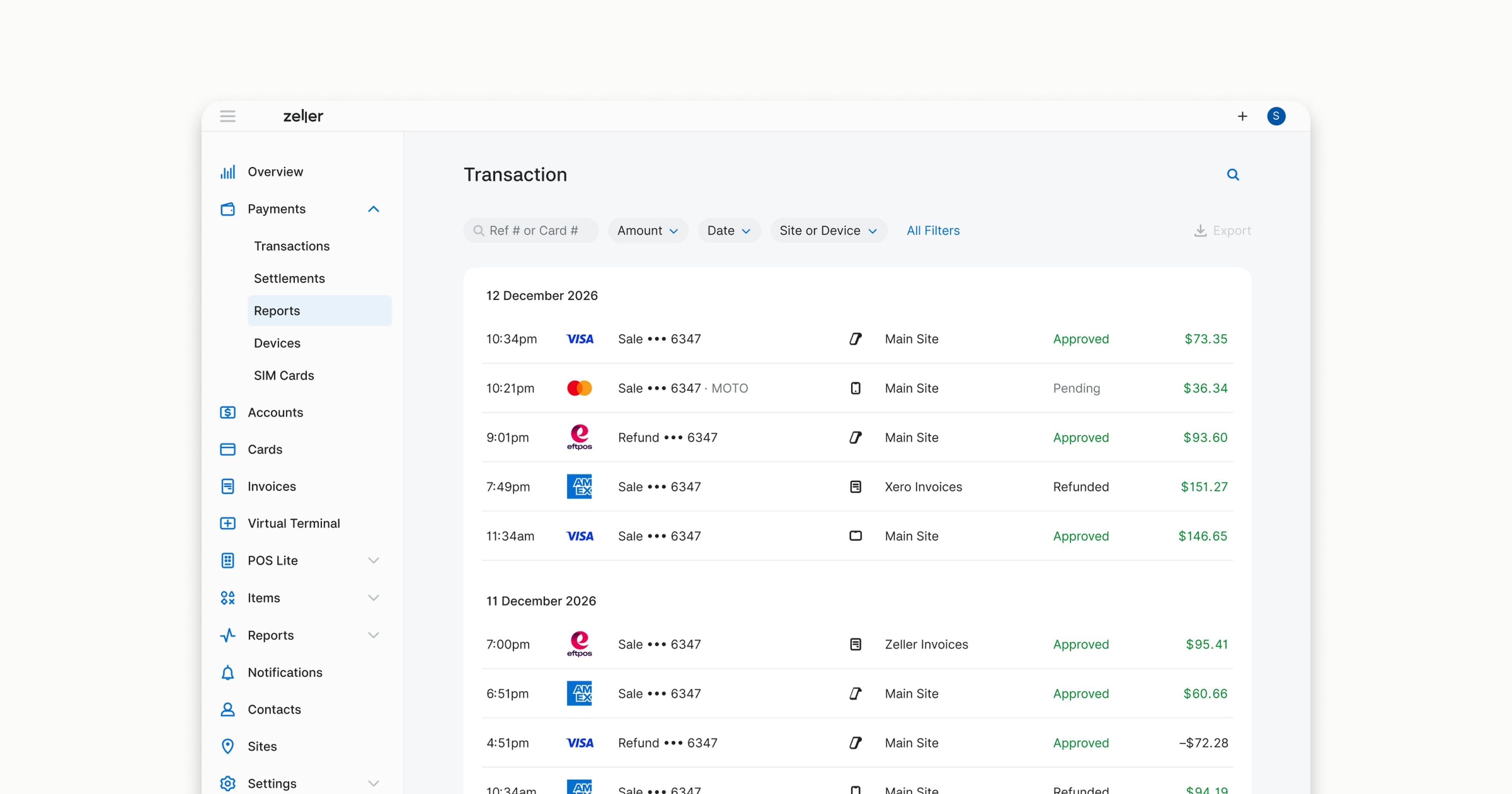 Dashboard Filters - Finance