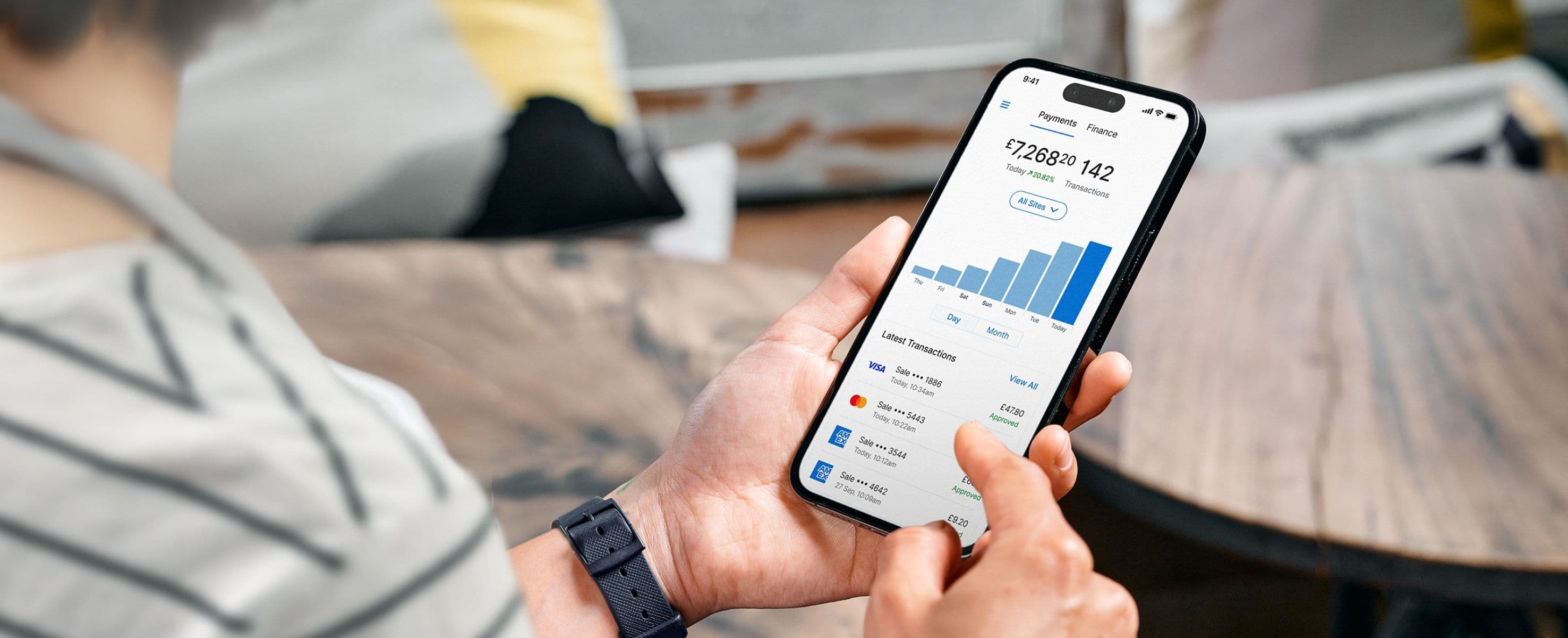 Zeller - App in cafe