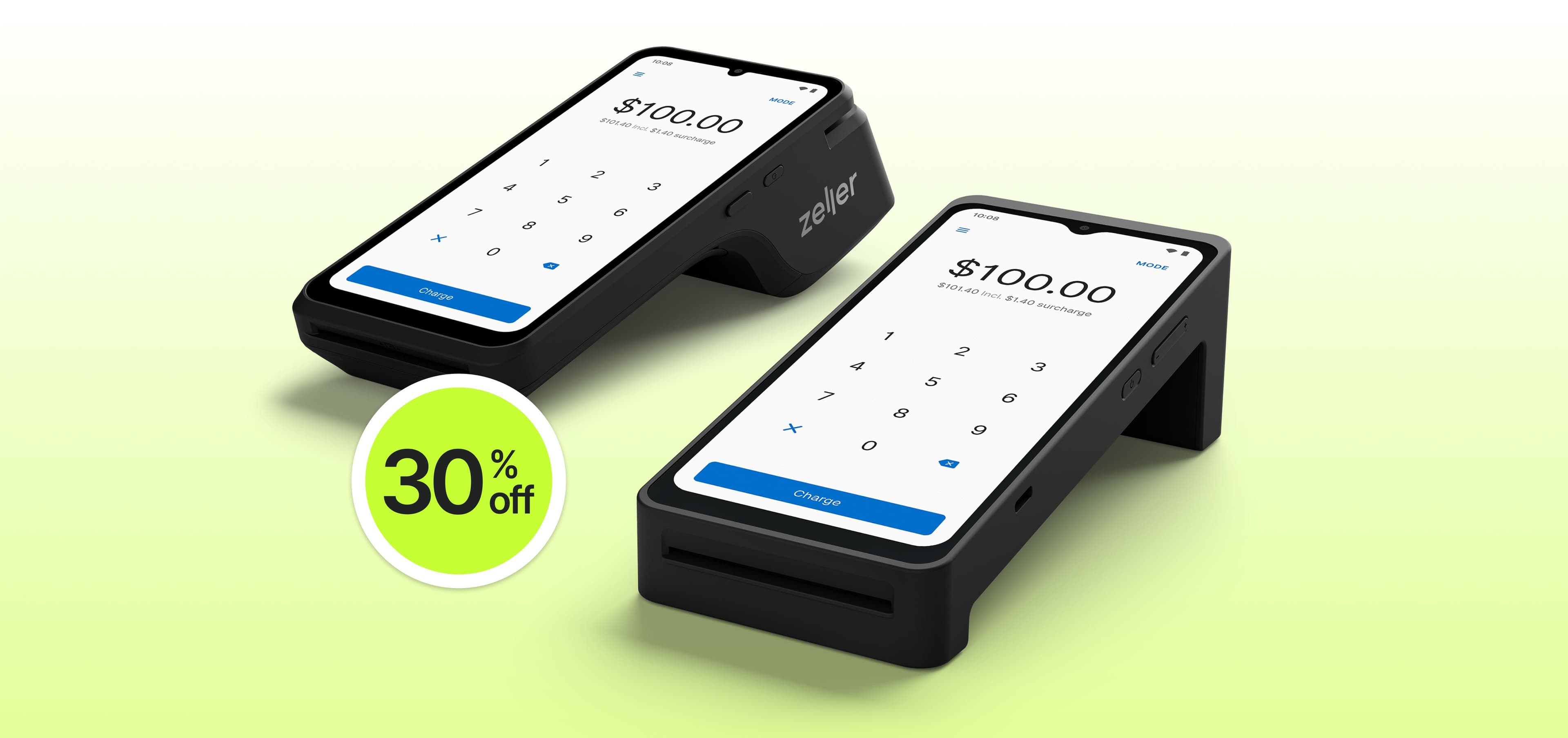 30% off all Zeller Terminals