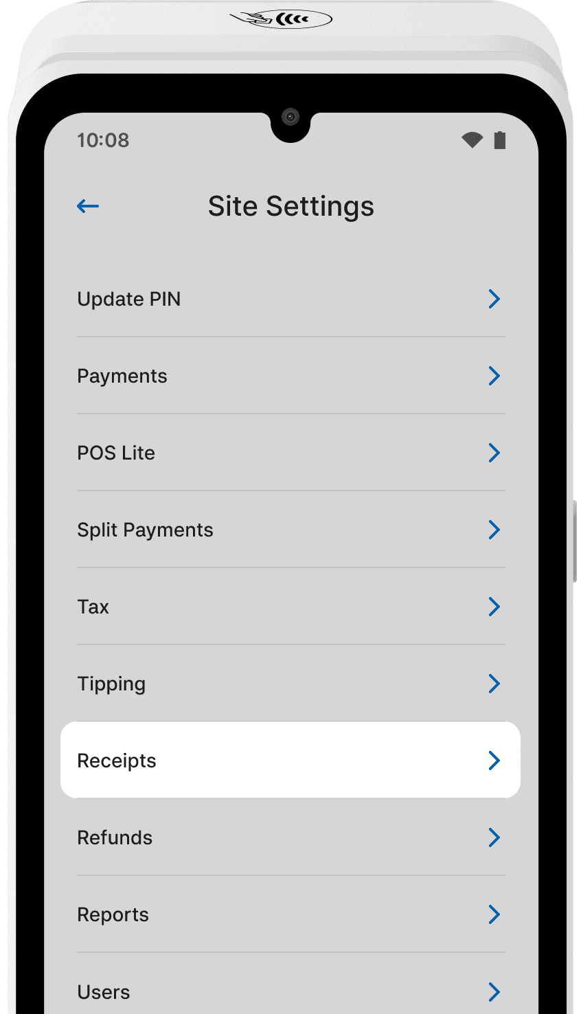 Zeller - Terminal 1x settings receipts