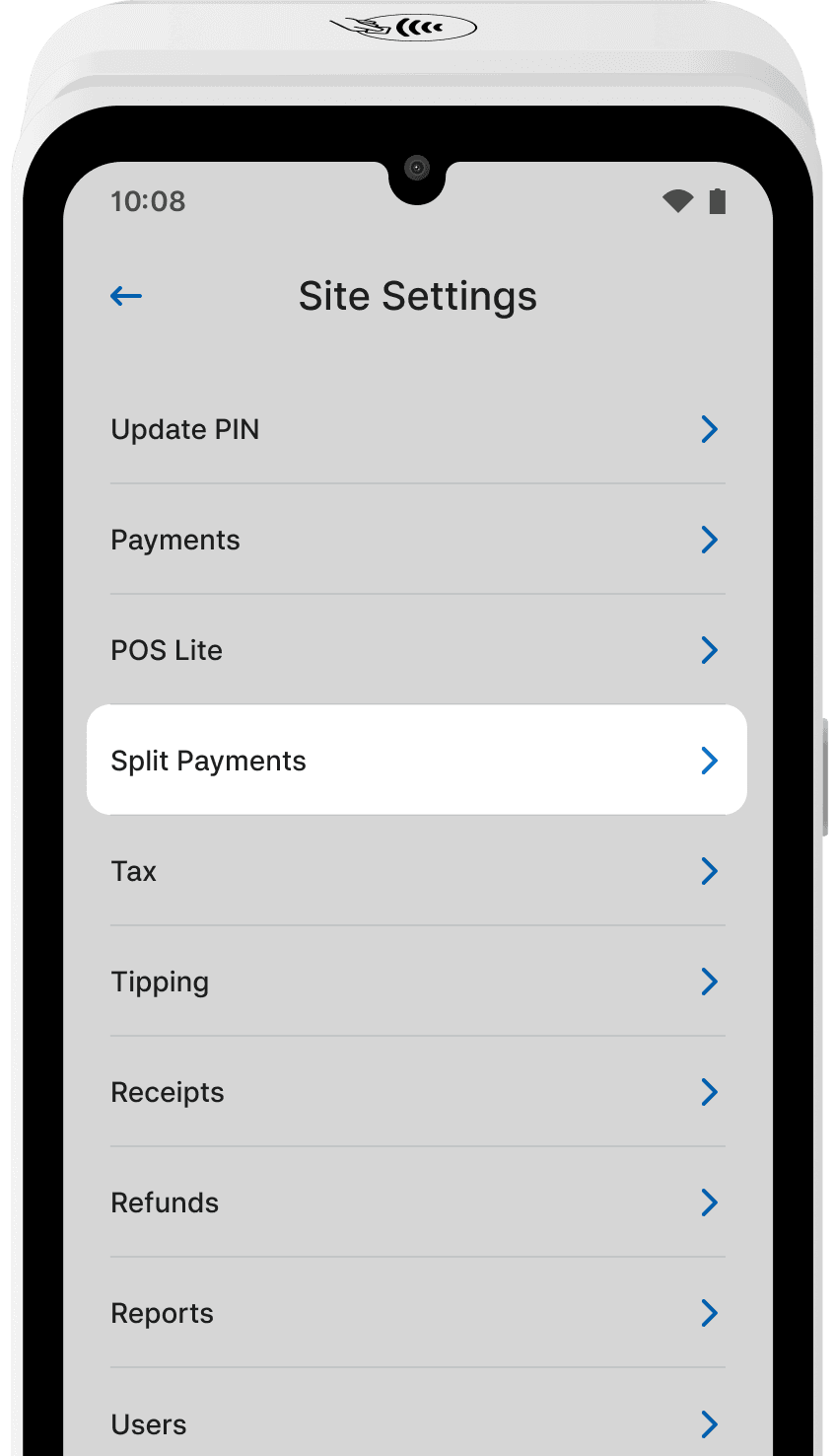 Zeller - Terminal 1x Site settings