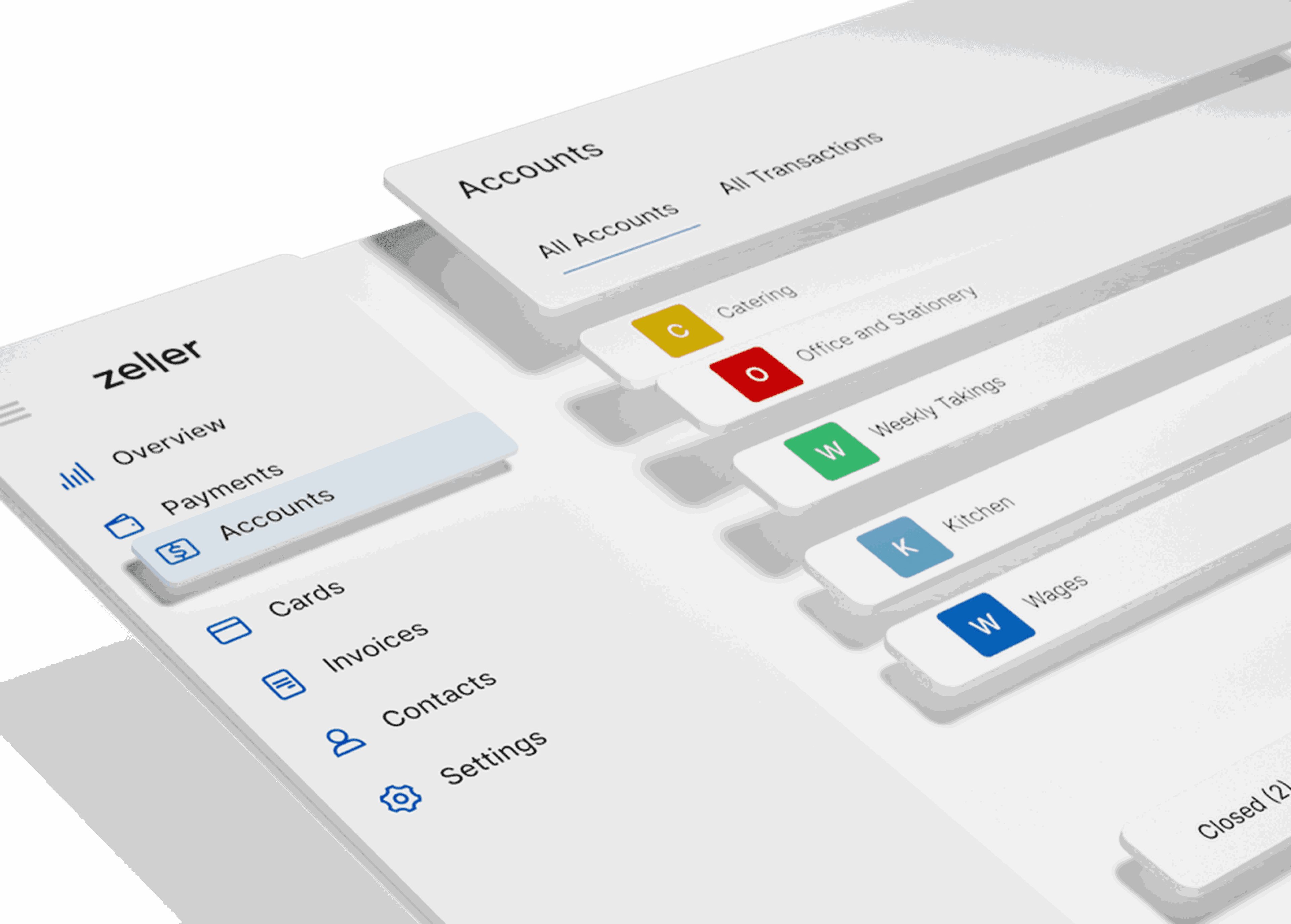 Zeller - Transaction Accounts Dashboard Model