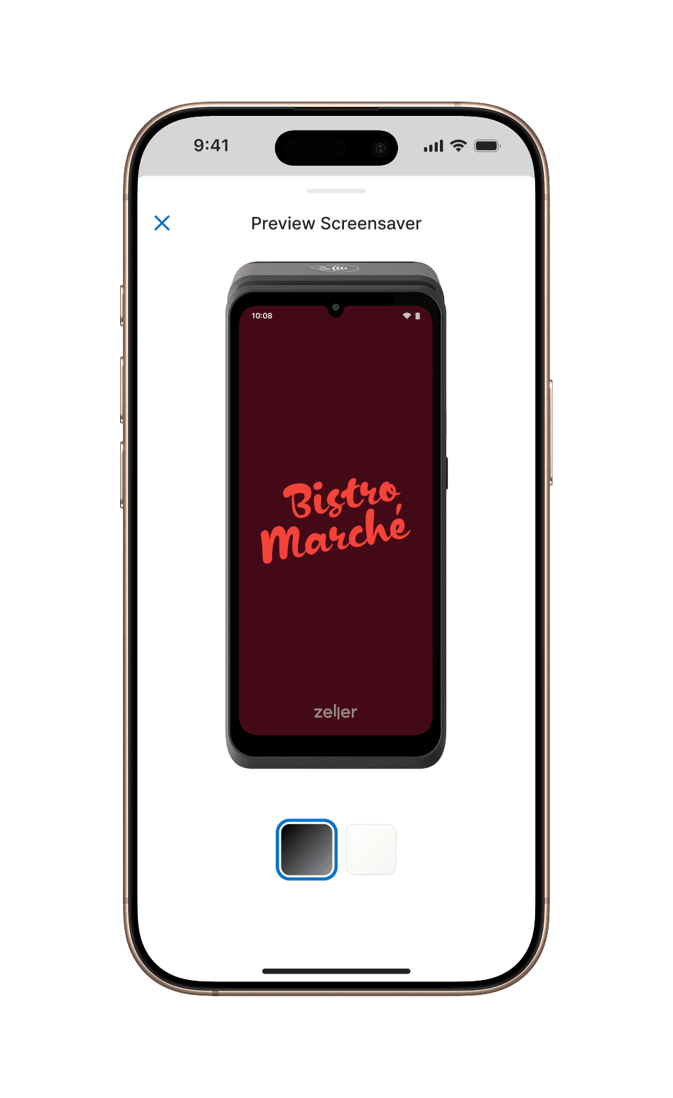 Zeller App preview screensaver