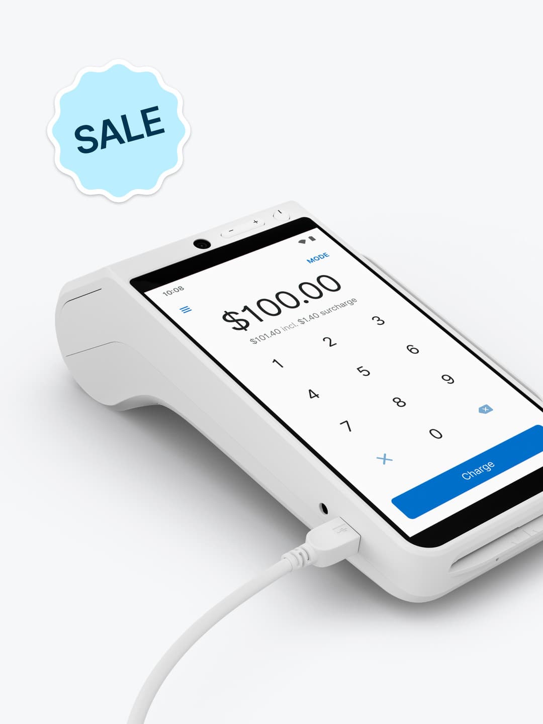 Zeller Replacement Charger for Zeller Terminal in White