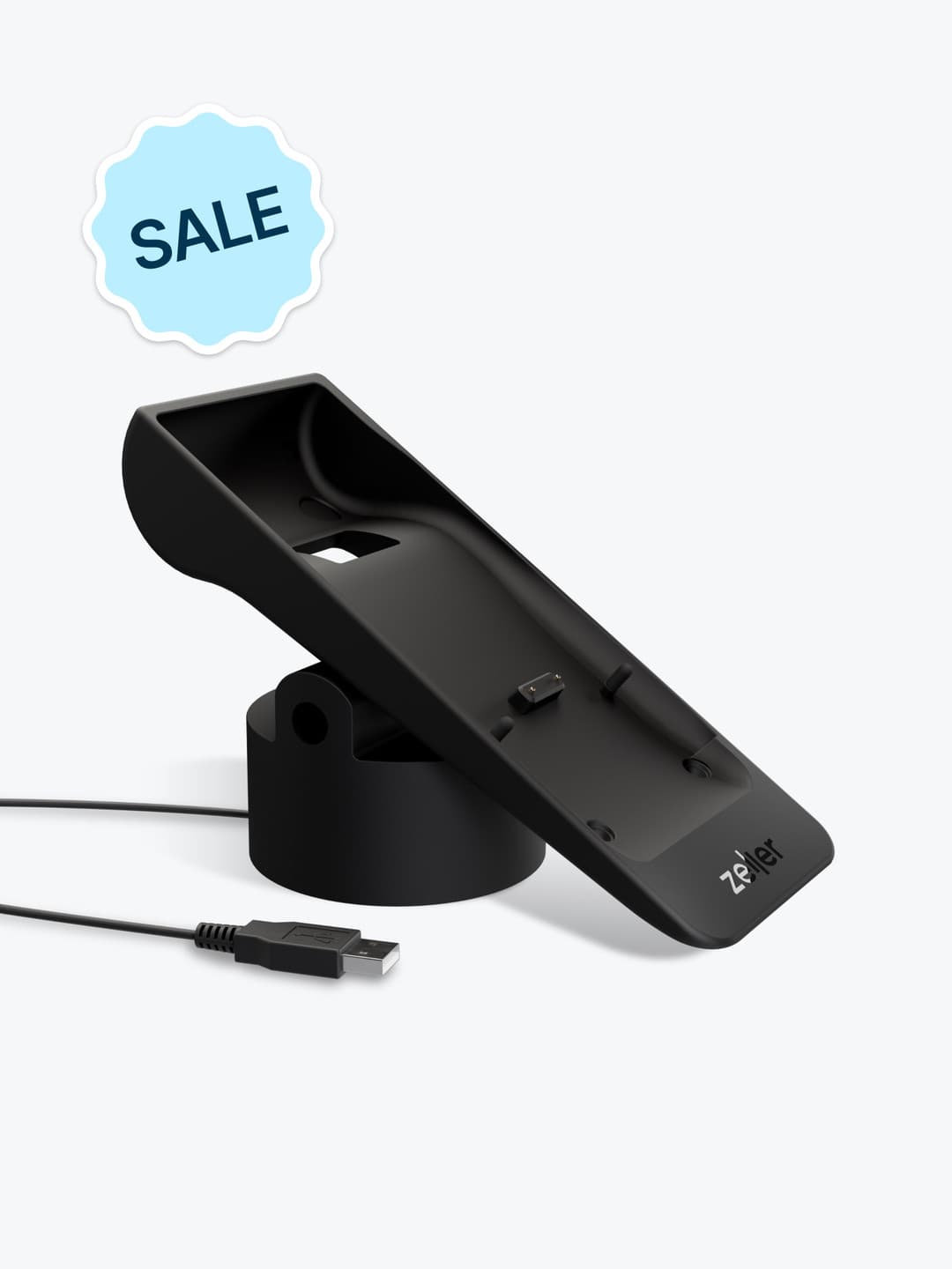 Zeller Powered Stand for Zeller Terminal in Black Low