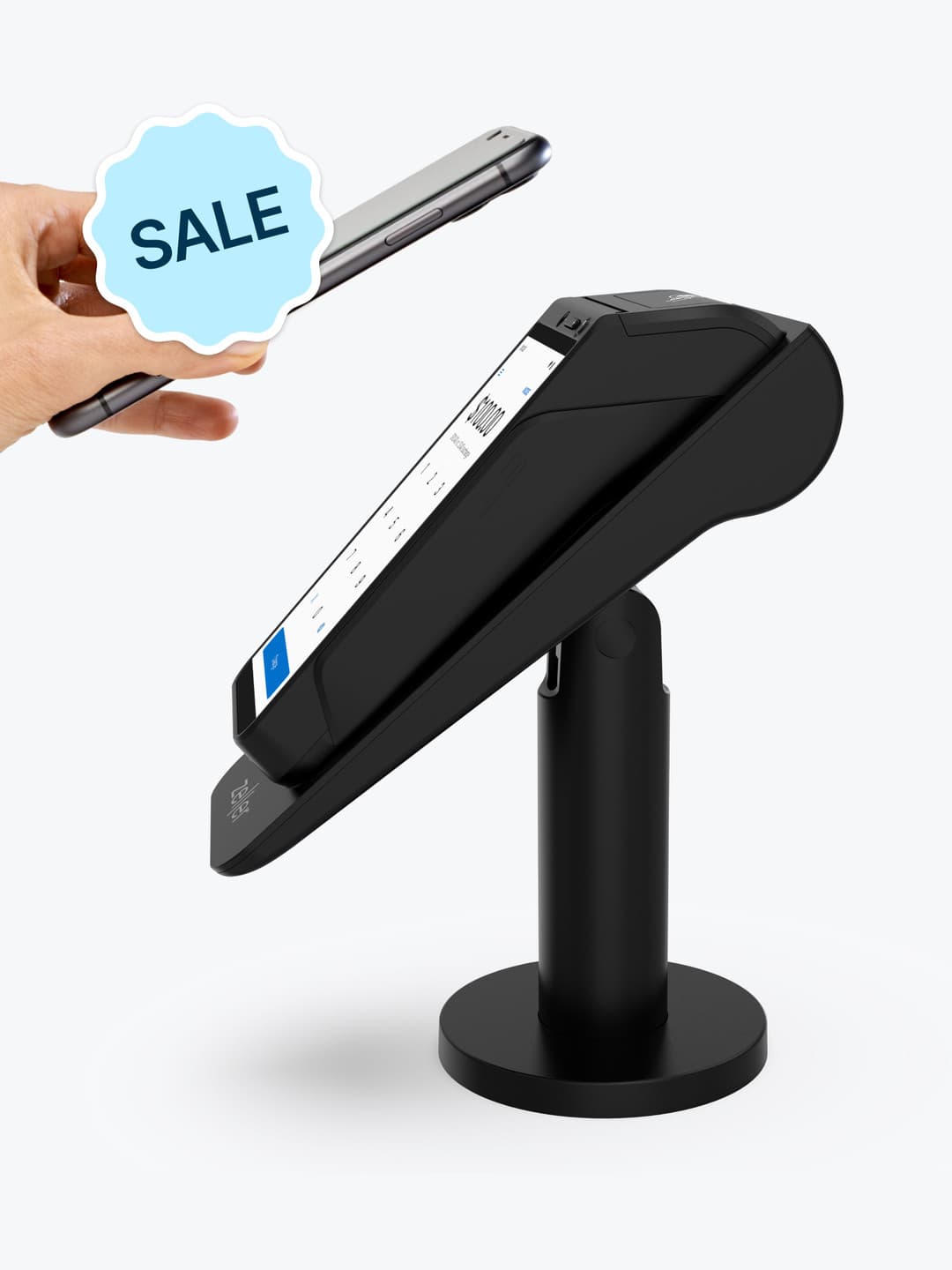 Zeller Powered Stand for Zeller Terminal in Black High