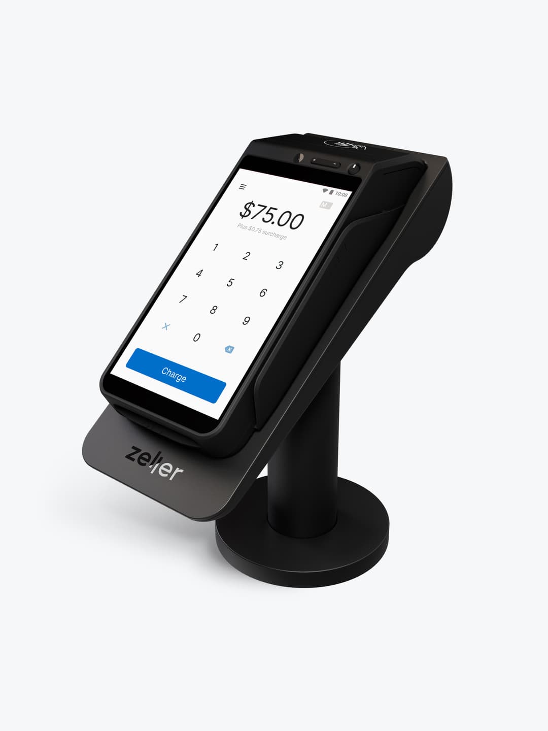 Zeller Powered Stand for Zeller Terminal in Black High