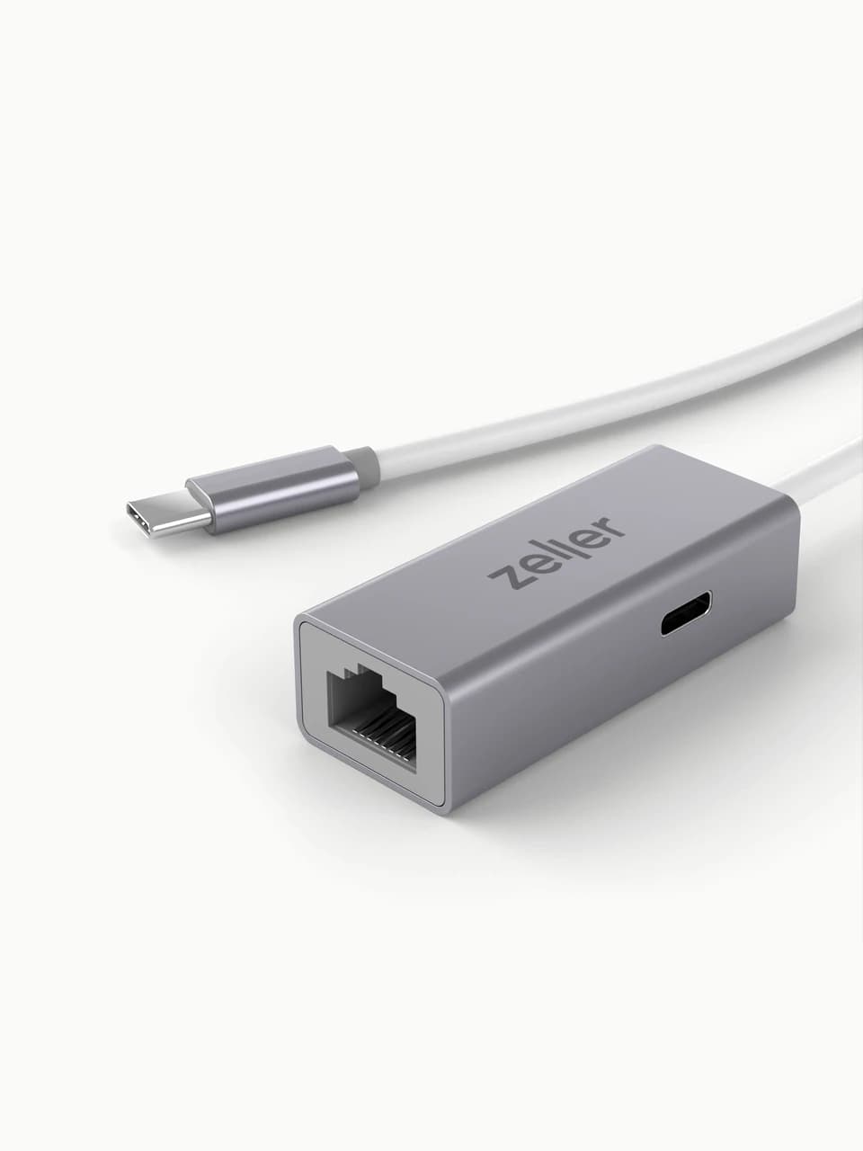 Zeller Ethernet USB-C Adapter White
