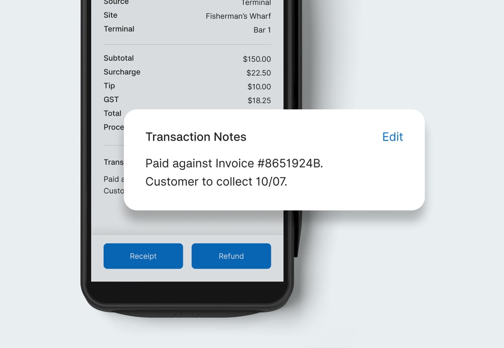 Add Custom Notes to Transactions via Zeller Terminal