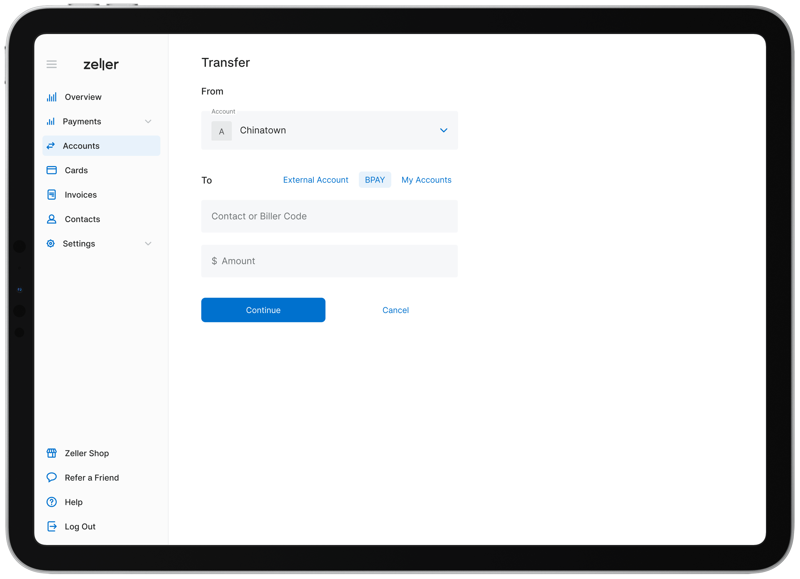 Select BPAY