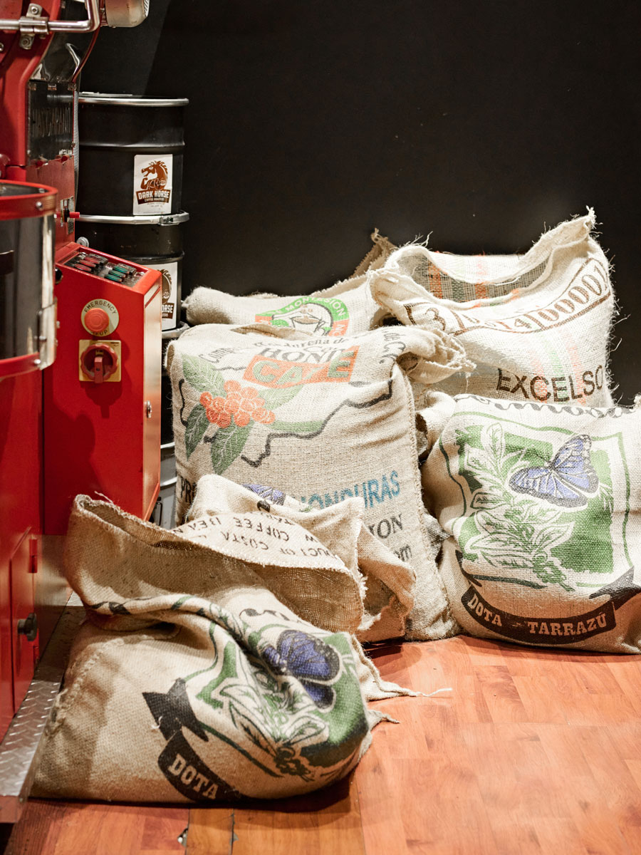 coffee-bean-bags-in-coffee-shop